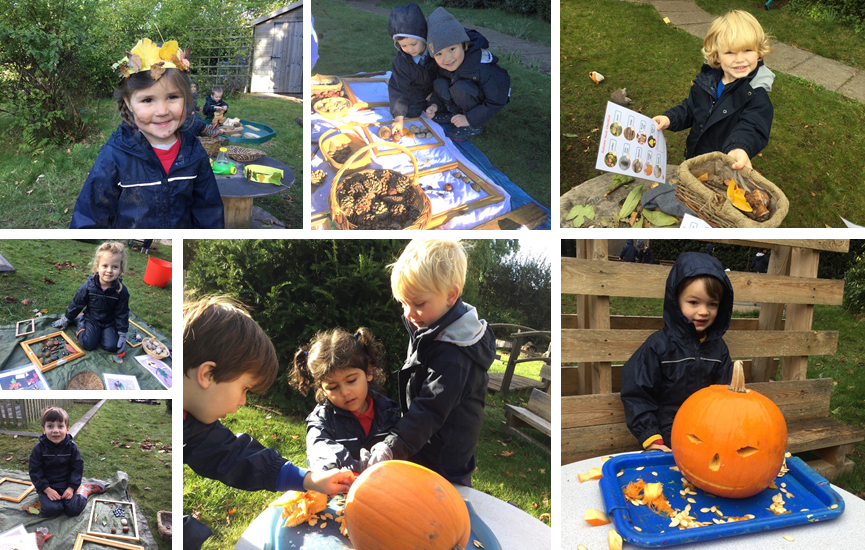 Autumnal activities at Forest School